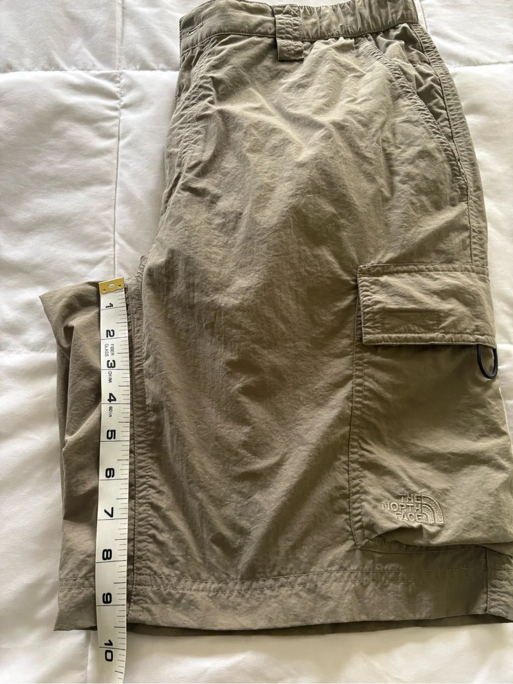 The North Face Cargo Shorts 100% Nylon Sz M Ins 9.5”Stowable Hike Climb Gorpcore